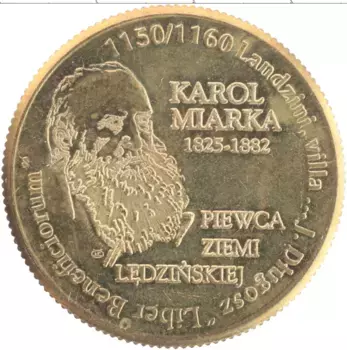 Монета Жетон Польши 2006 года Латунь Ледзинский