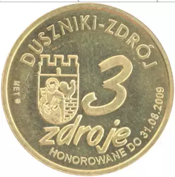 Монета Жетон Польши 2008 года Латунь Лзородж