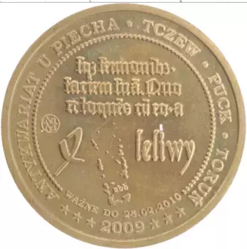 Монета Жетон Польши 2009 года Латунь История Польши