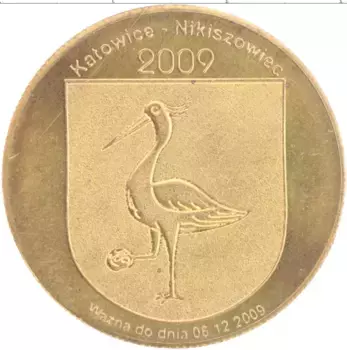 Монета Жетон Польши 2009 года Латунь Защита животного мира