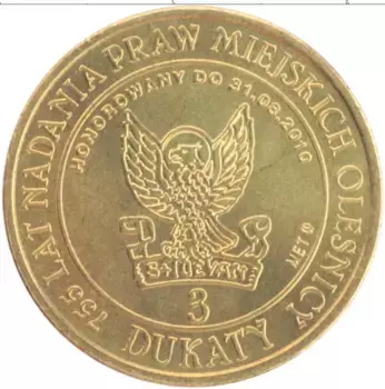 Монета Жетон Польши 2010 года Латунь История Польши