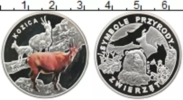 Монета Жетон Польши Серебро Коза