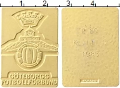 Монета Жетон Швеции 1983 года Бронза Гётеборг