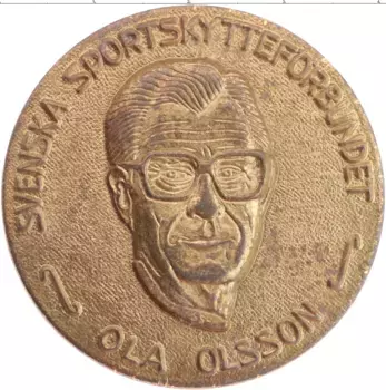 Монета Жетон Швеции 1985 года Бронза Ола Ольссон