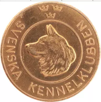 Монета Жетон Швеции Бронза Охотничий клуб