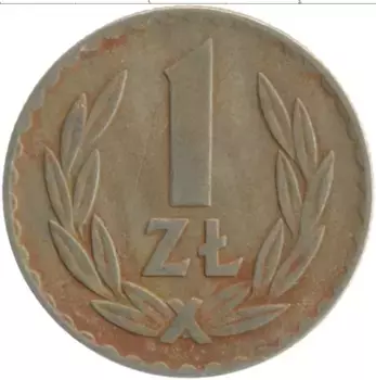 Монета злотый Польши 1949 года Медно-никель