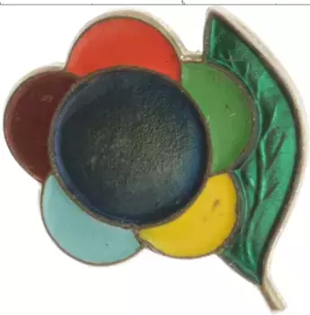 Монета Значок СССР Латунь Эмаль