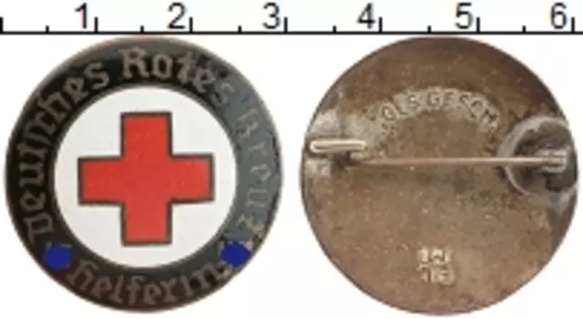 Монета Значок Третьего Рейха Медно-никель Красный крест