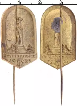 Монета Значок Веймарской республики 1925 года Латунь Знак ТD