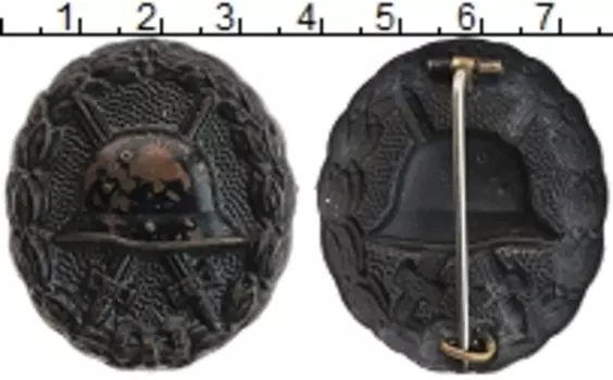 Монета Знак Германии 1914 года Латунь Знак за ранение