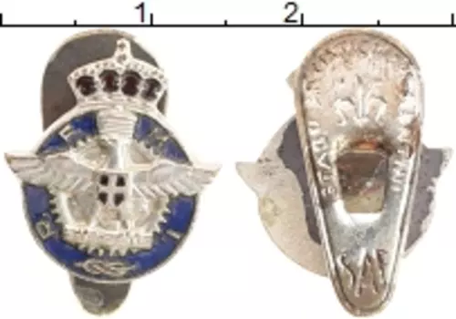 Монета Знак Италии Посеребрение Знак Итальянских ВВС времён второй мировой войны