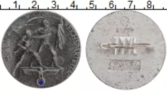 Монета Знак Третьего Рейха 1938 года Алюминий Аншлюс Чехословакии 1 октября 1938