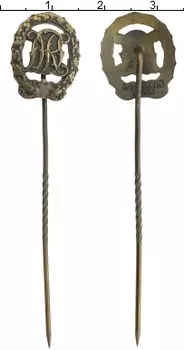 Монета Знак Третьего Рейха Бронза Фрачник спортивного знака