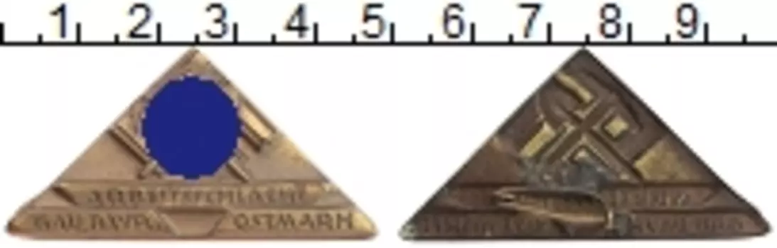 Монета Знак Третьего Рейха Бронза RAD Гау Байр