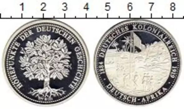 Медаль Германии Серебро Немецкая Африка, колонизация