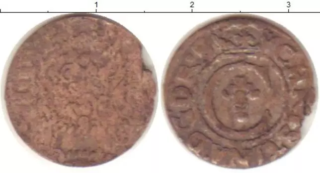 Монета солид Риги Биллон Кристина