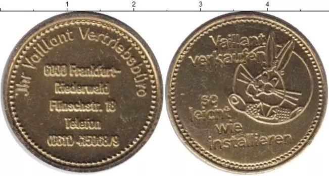 Монета жетон Германии Латунь