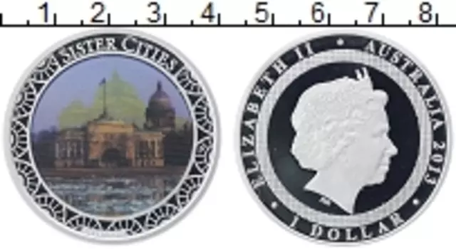 Монета доллар Австралии 2013 года Серебро Елизавета II