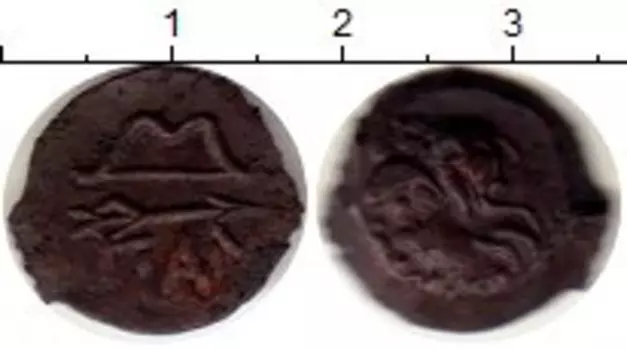 Монета халк Пантикопея Медь