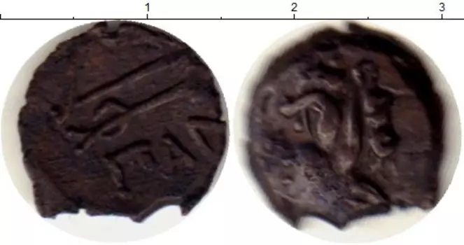 Монета халк Пантикопея Медь