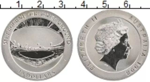 Монета 10 долларов Австралии 1998 года Серебро Елизавета II
