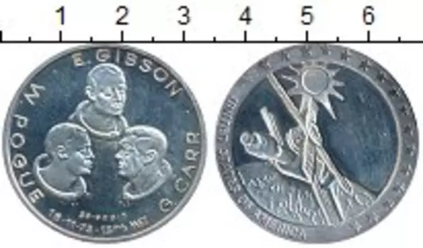 Медаль Америки Серебро Космос, астронавты