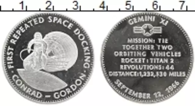 Медаль Америки Серебро Космос, GEMINI 11