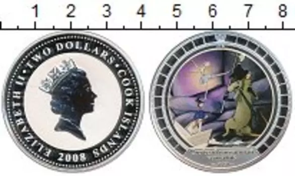 Монета 2 доллара Островов Кука 2008 года Серебро Стойкий оловянный солдатик