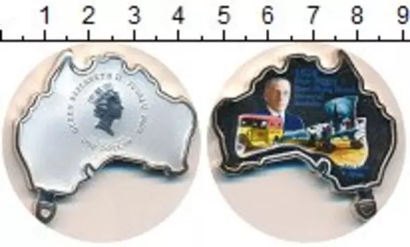 Монета доллар Тувалу 2003 года Серебро Авиация Австралии
