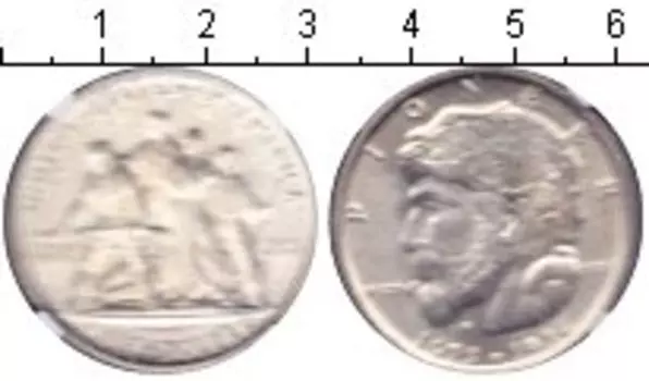 Монета 1/2 доллара Америки 1936 года Серебро Элгин