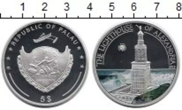 Монета 5 долларов Палау 2013 года Серебро Цветная эмаль