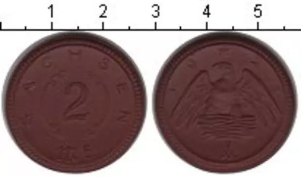 Монета 2 марки Саксонии 1921 года Керамика нотгельд