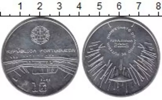 Монета 10 евро Португалии 2006 года Серебро Чемпионат мира по футболу