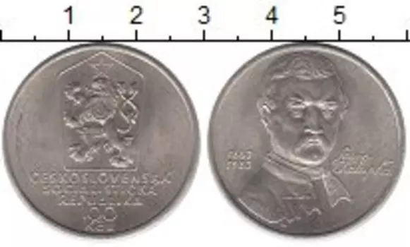 Монета 100 крон Чехословакии 1983 года Серебро Шалупка