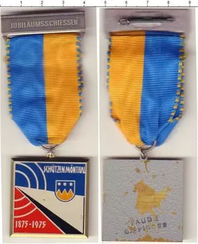 Монета Стрелковый фестиваль Швейцарии 1975 года Медно-никель Мёнталь