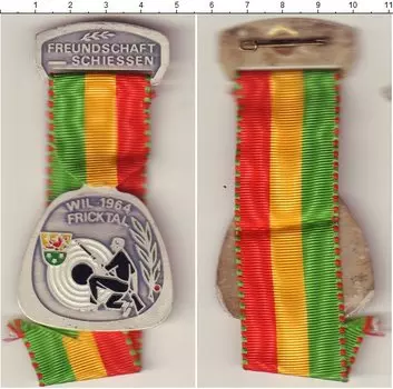 Монета Стрелковый фестиваль Швейцарии 1964 года Медно-никель Виль