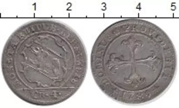 Монета 4 крейцера Берна 1789 года Серебро