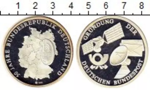 медаль Германии Серебро 50 лет Германии,Космос