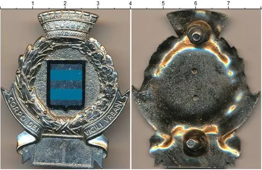 Монета Полицейский знак Италии Сталь Дорожная полиция