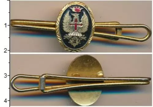 Монета Полицейский знак Италии Латунь Зажим для галстука