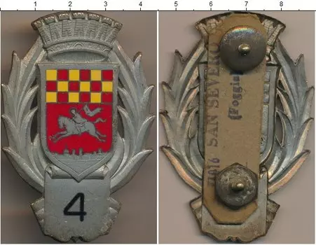 Монета Полицейский знак Италии Медно-никель Герб города