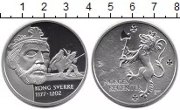 Медаль Норвегии Серебро Король Сверрир Сигурдссон