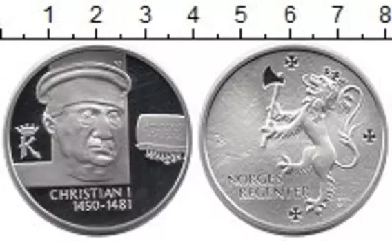 Медаль Норвегии Серебро Король Кристиан I 1450-1481