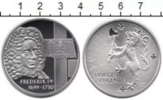 Медаль Норвегии Серебро Король Фредерик IV 1699-1730