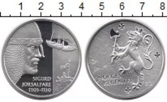 Медаль Норвегии Серебро Сигурд Йорсальфар