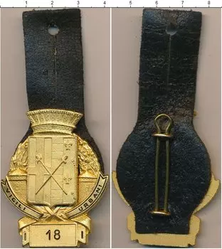 Монета Полицейский знак Италии Латунь Дорожная полиция