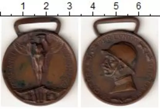 Медаль Италии 1918 года Бронза Бронзовая памятная медаль итало-австрийской войны 1915-1918 годов