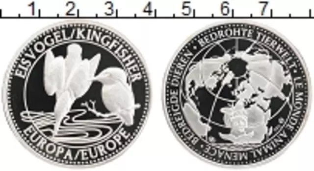 Монета Монетовидный жетон Германии Серебро Зимородок, Европа