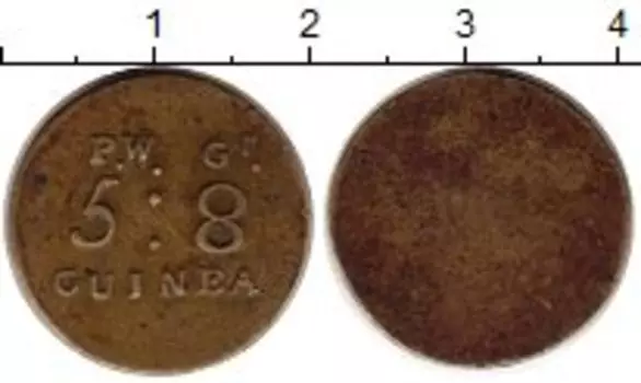 Монета номинал Англии Латунь Весовая гиря Pw Gr 5:8