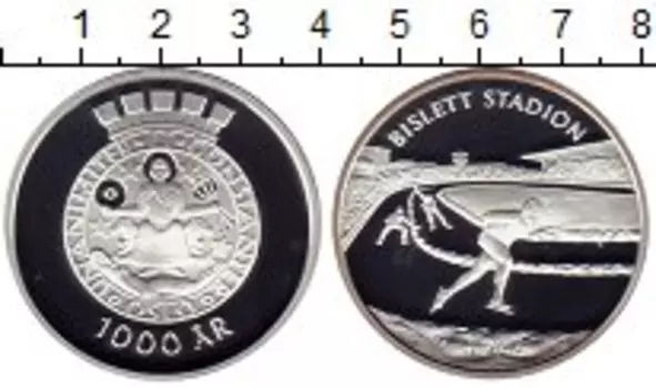 Медаль Норвегии Серебро Стадион Бишлет